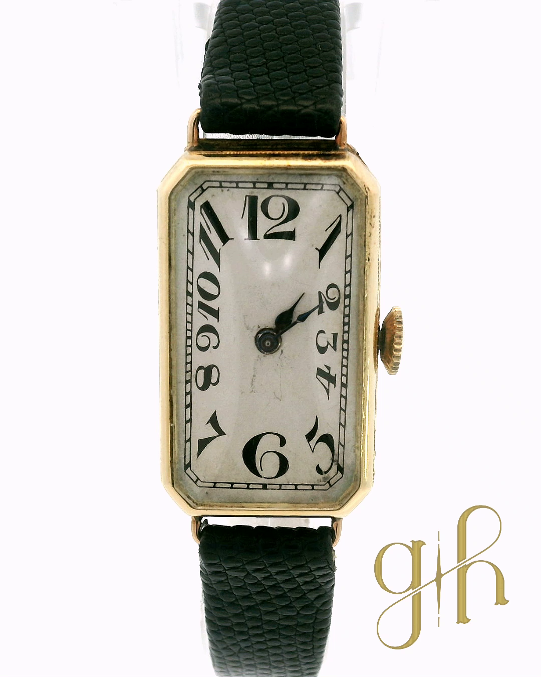 1920's Tacy Watch Co. Art Deco Tank Gold Watch