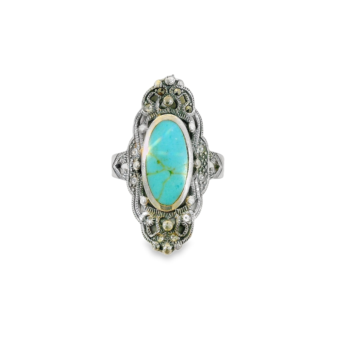 Turquoise & Silver Ring