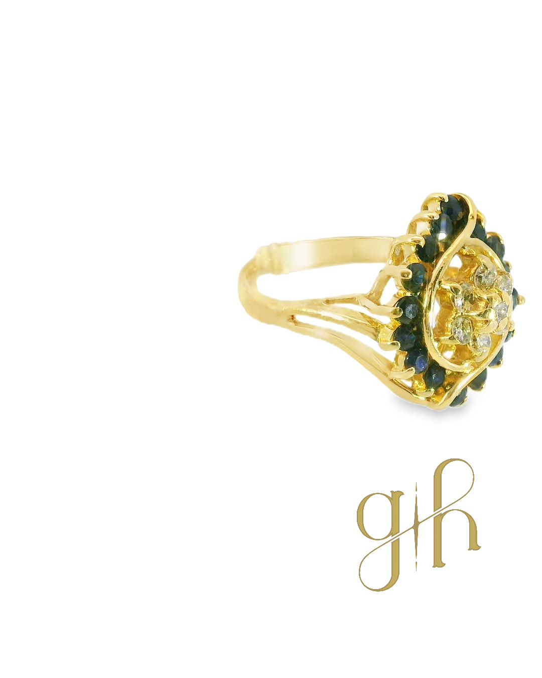 Sapphire & Diamond Ring