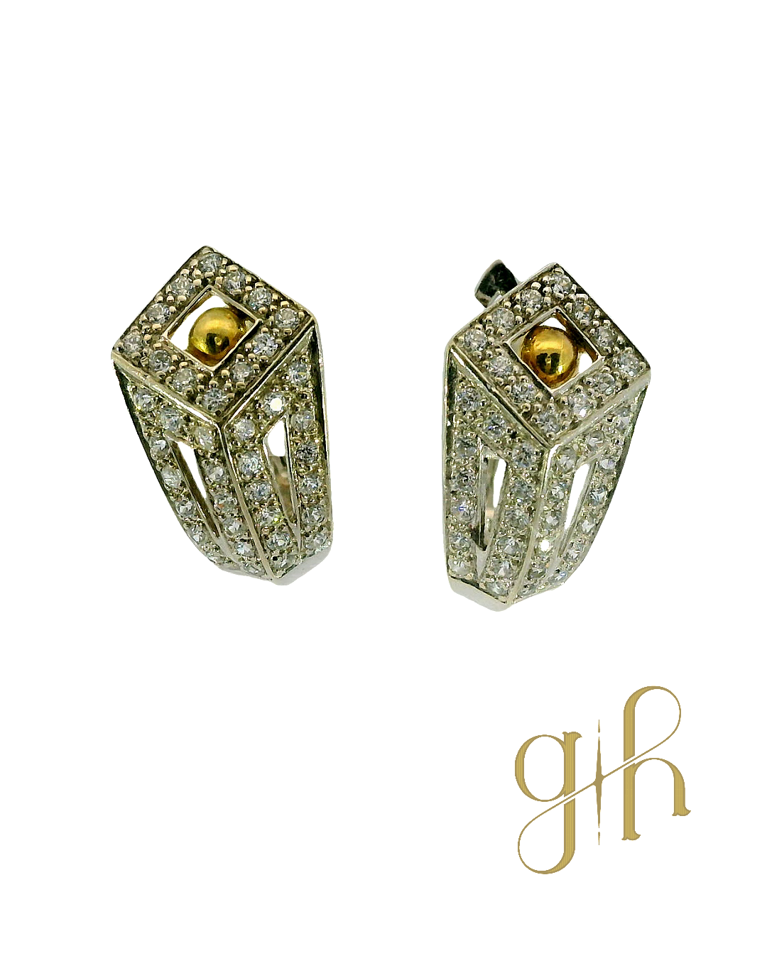 18kt CZ Earrings