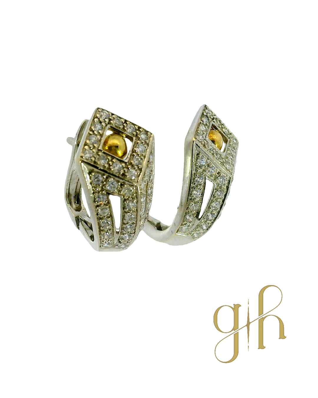 18kt CZ Earrings