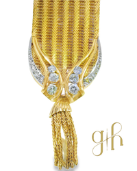 Fox Link Cuff Style Diamond Bracelet