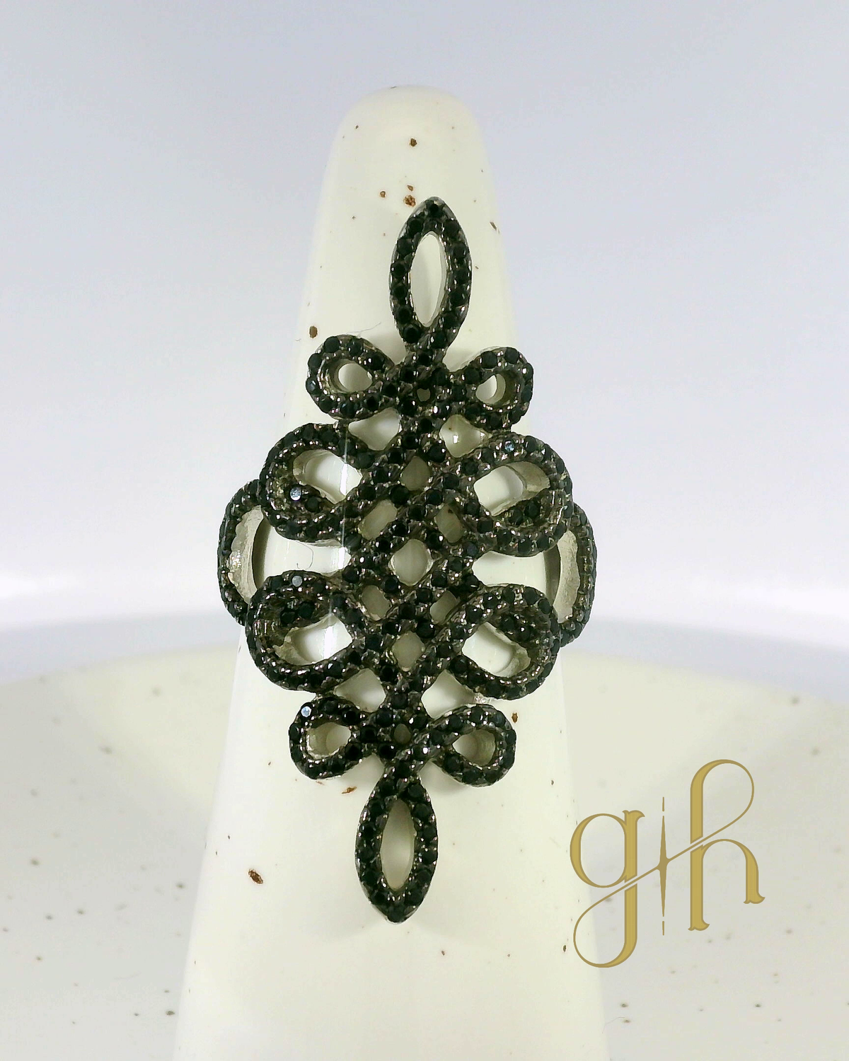 Ribbon Wrap Silver Ring
