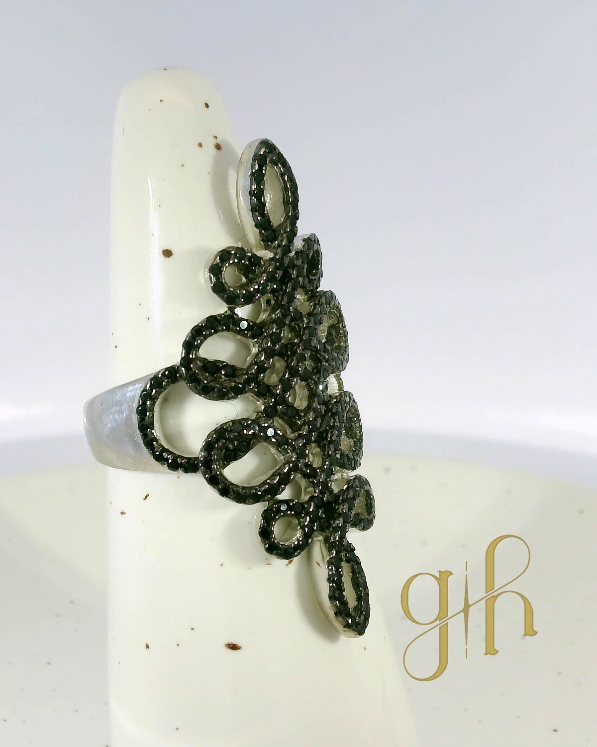 Ribbon Wrap Silver Ring