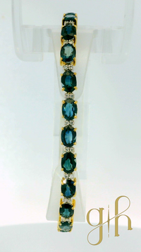 Sapphire & Diamond Tennis Bracelet