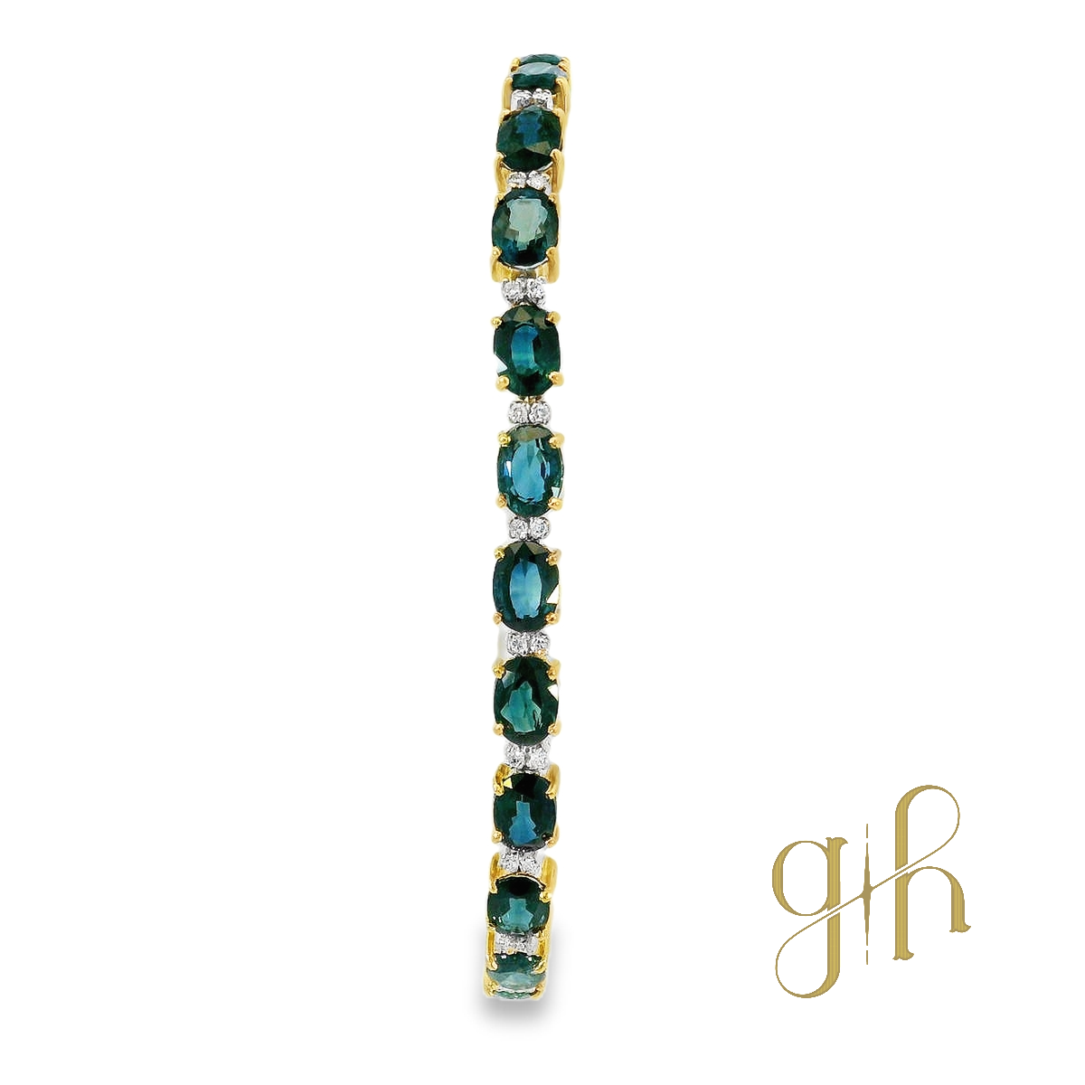 Sapphire & Diamond Tennis Bracelet