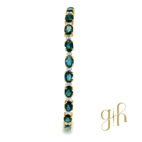 Sapphire & Diamond Tennis Bracelet
