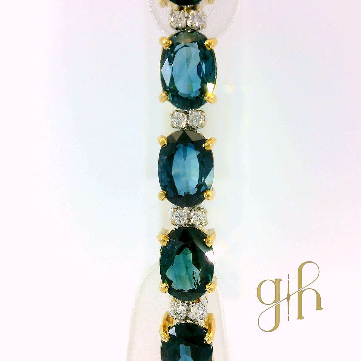 Sapphire & Diamond Tennis Bracelet